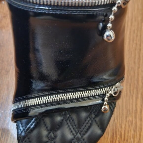 Auth. Burberry black leather peep mules NWT in box and Dustbag - Picture 7 of 11